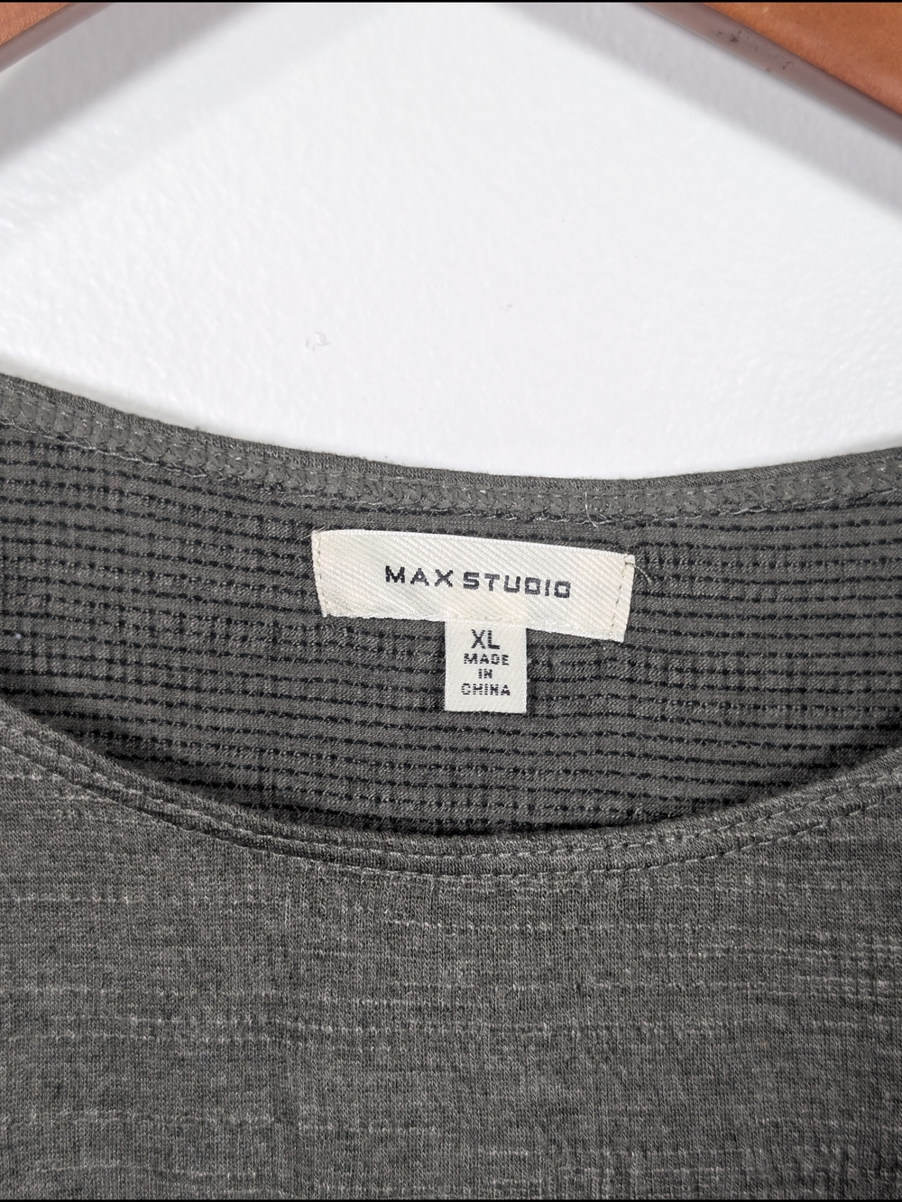 Max Studio Olive Green Ruffle Short Sleeve Top - Picture 3 of 6